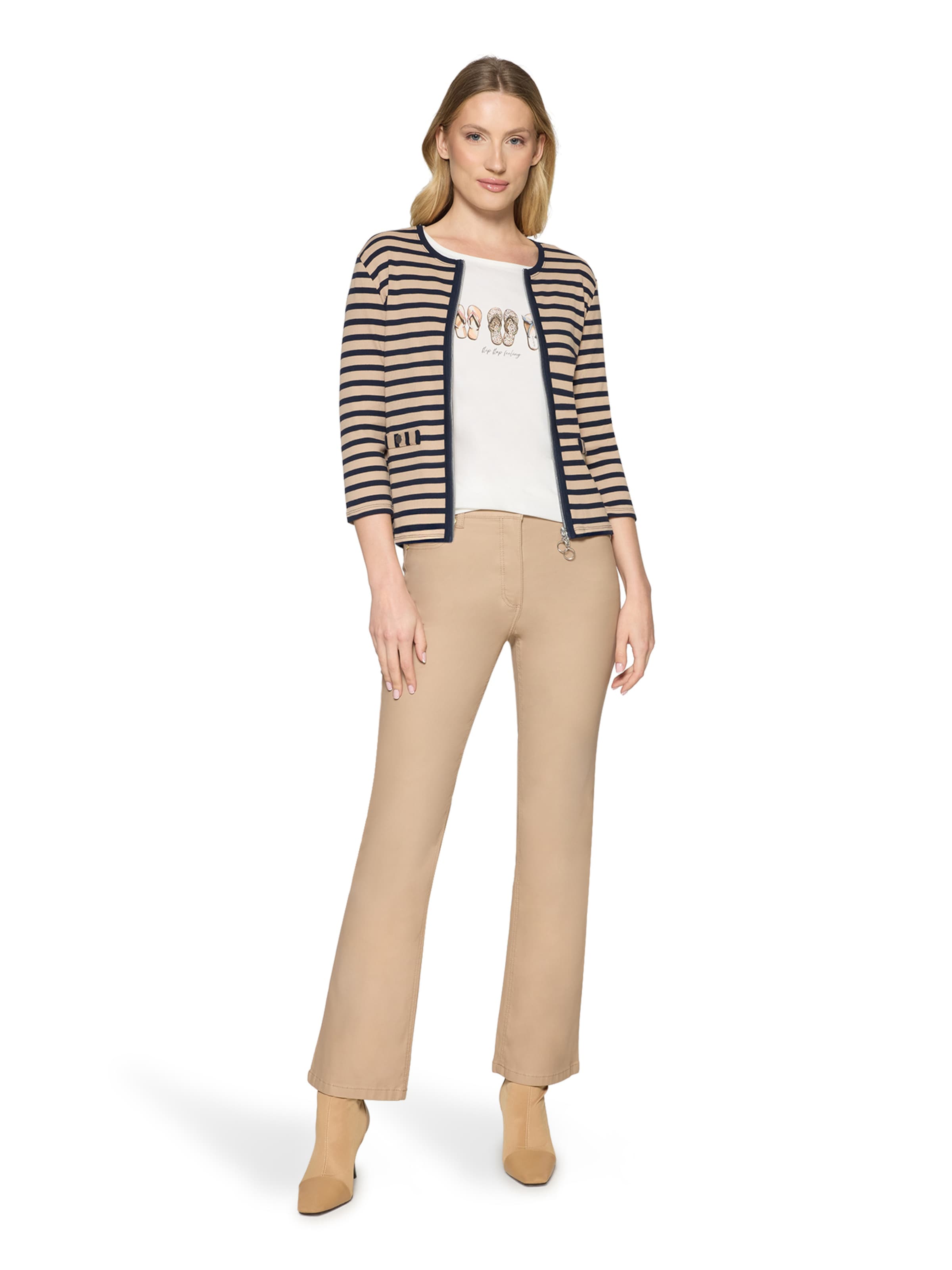 Betty Barclay Gebreid vest in Beige