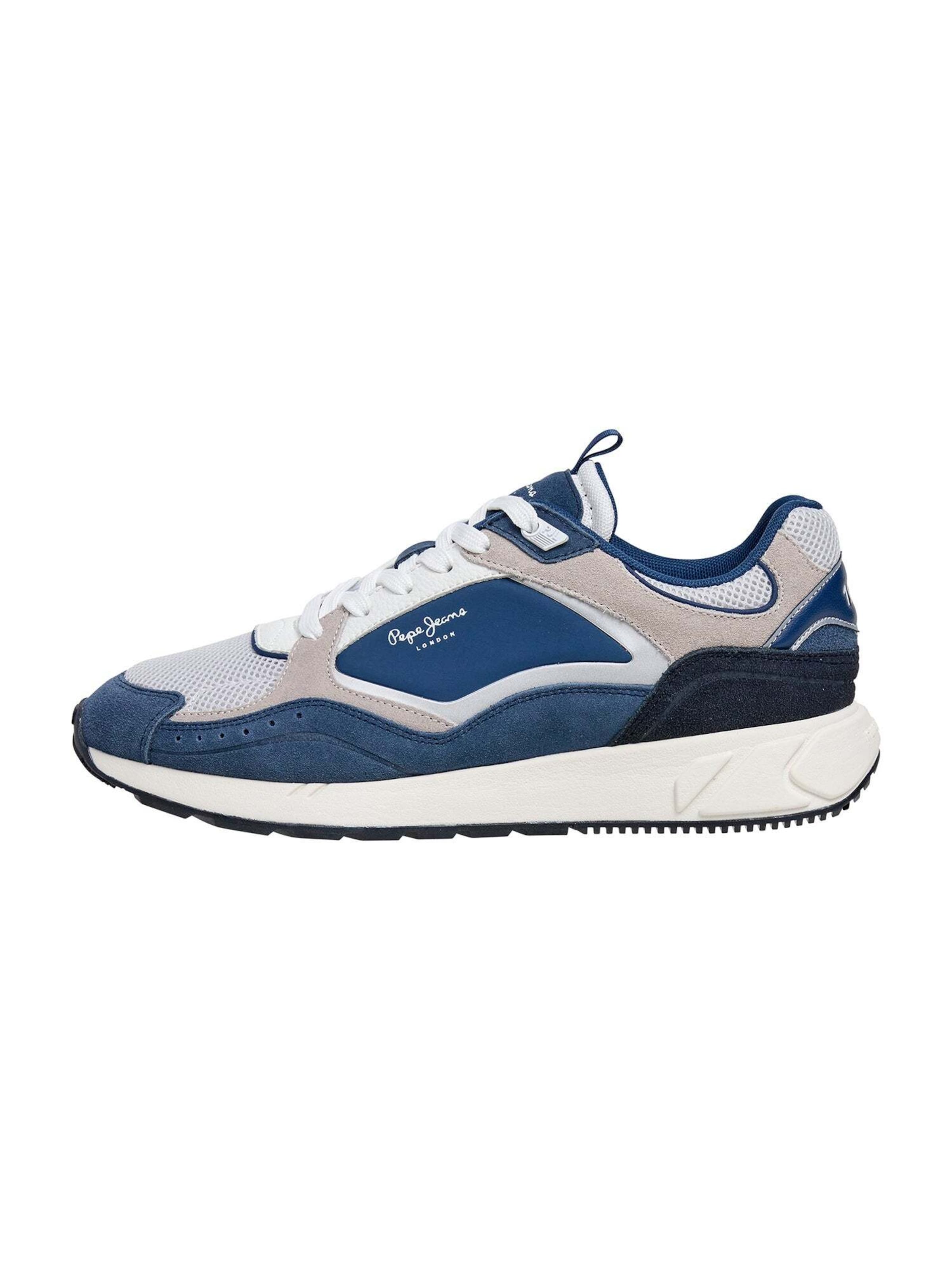 Sneaker bassa 'Marlon Grade' di Pepe Jeans in blu: frontale