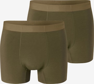 SCHIESSER Boxer shorts ' Modern Bonded ' in Green: front