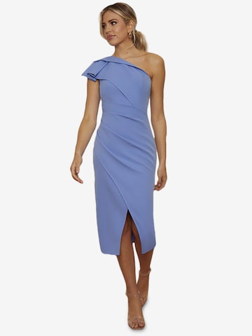 Chi Chi London Dress in Blue: front