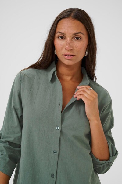 Kaffe Robe-chemise 'Naya ' en jade, Vue avec produit