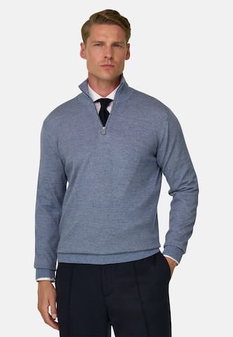 Pull-over Boggi Milano en bleu : devant