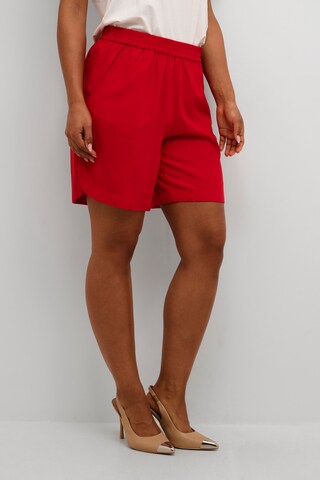 Loosefit Pantalon 'Venta' Cream en rouge : devant