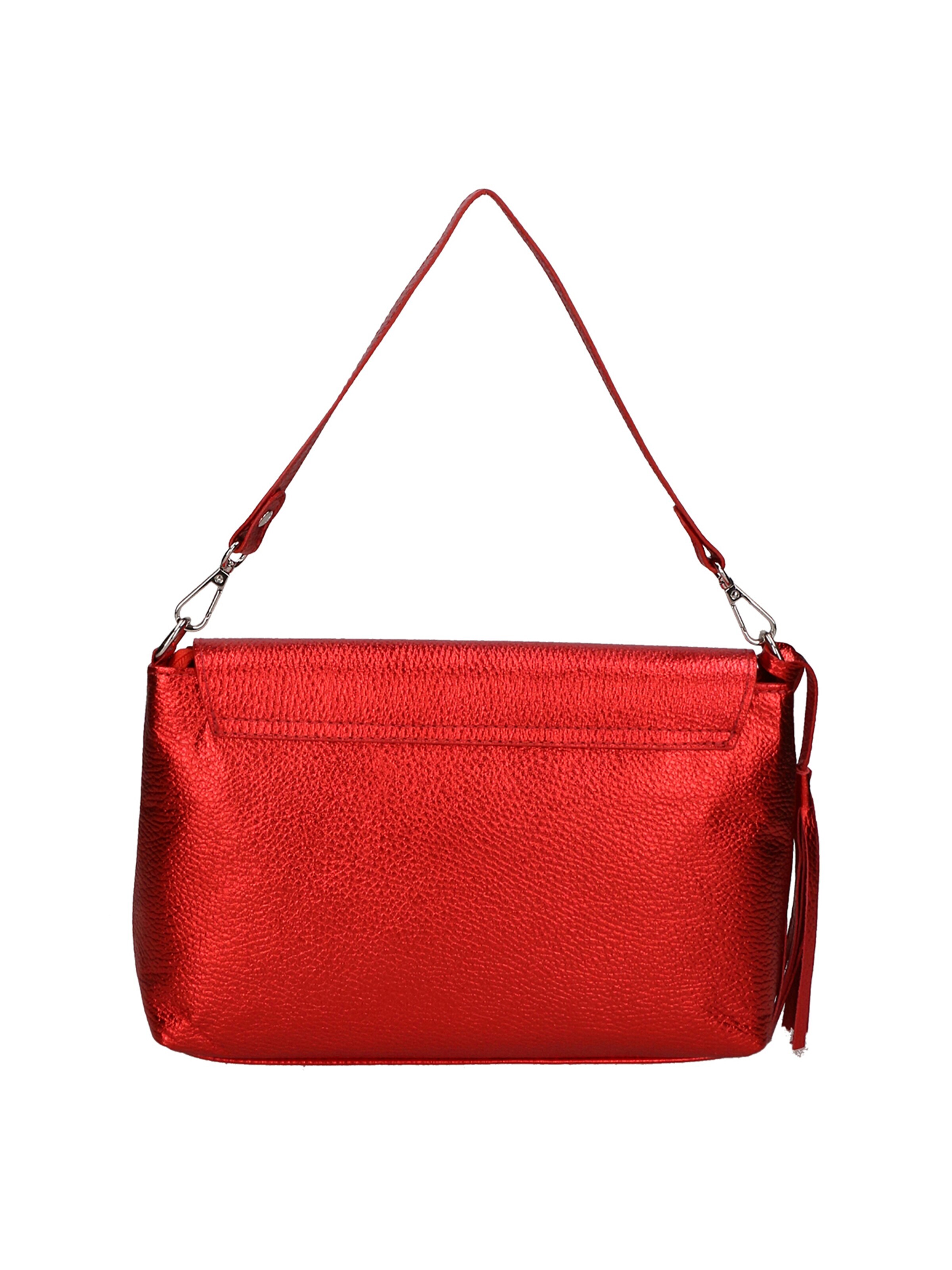 Pochette 'Pochette Donna Pelle Dollaro Laminato con Tracolla Rimovibile - Made in Italy' di Gave Lux in rosso
