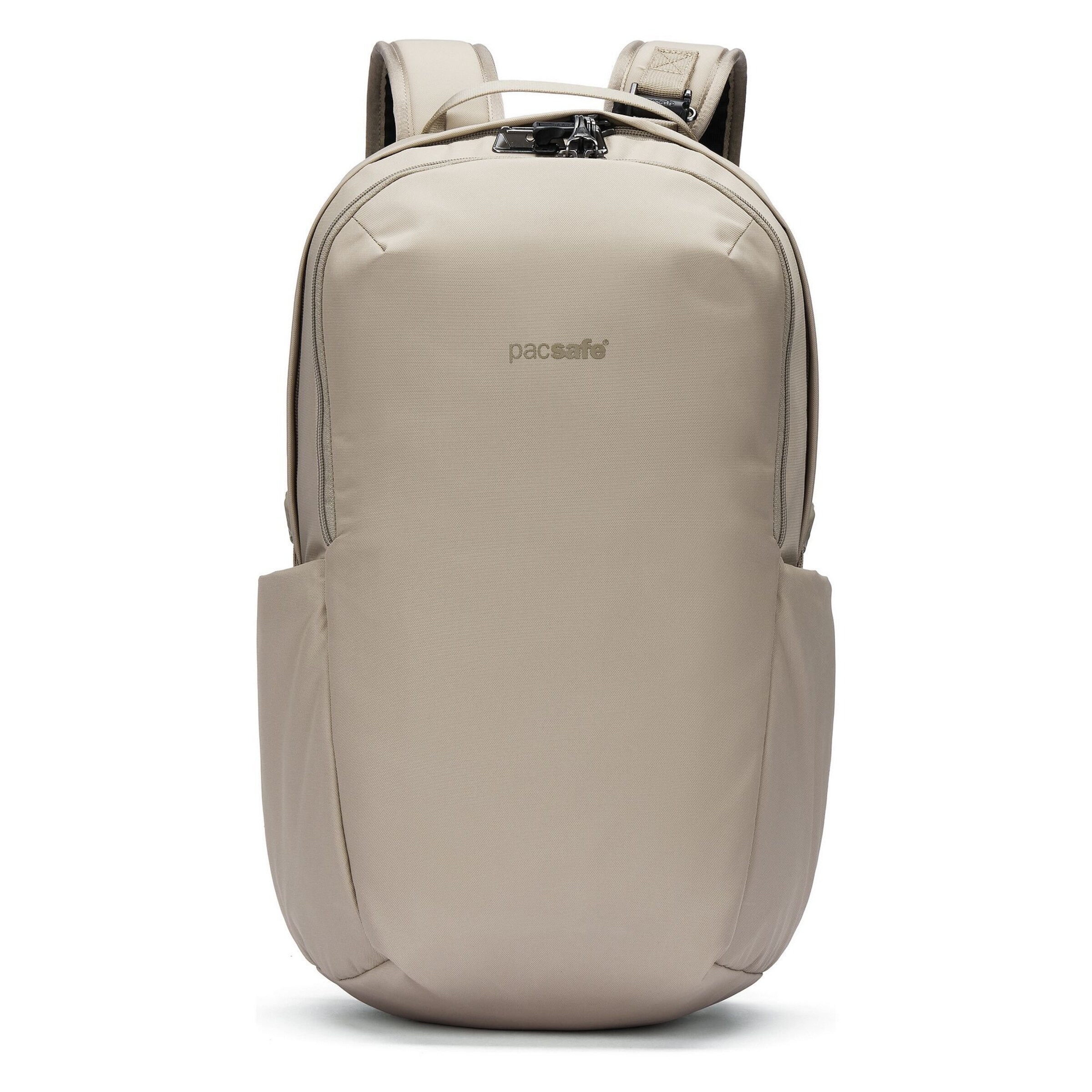 Zaino 'Vibe' di Pacsafe in beige: frontale