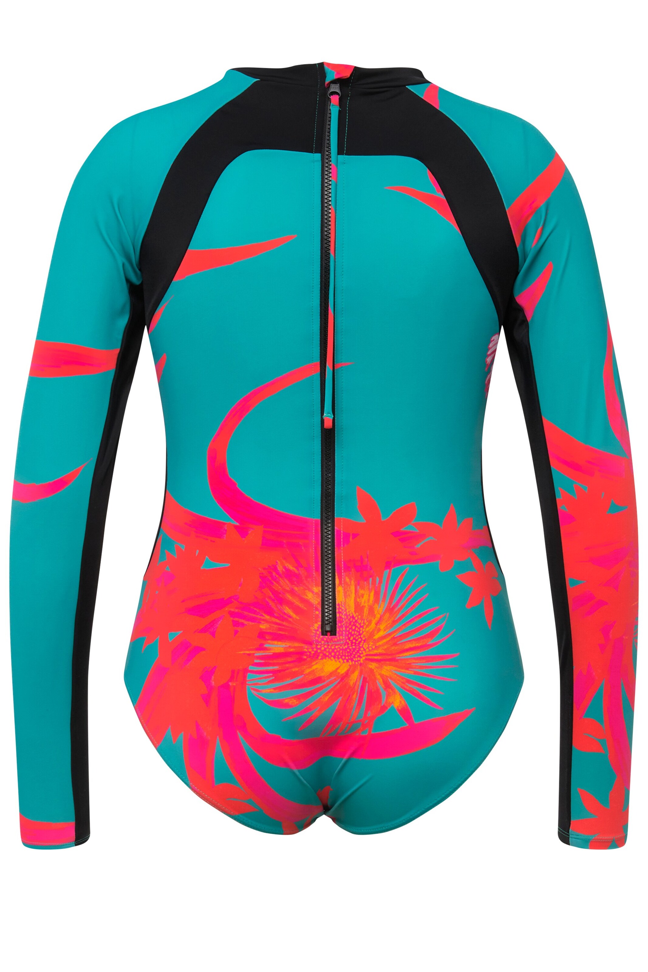 Ulla Popken Minimizer Badeanzug in Grün