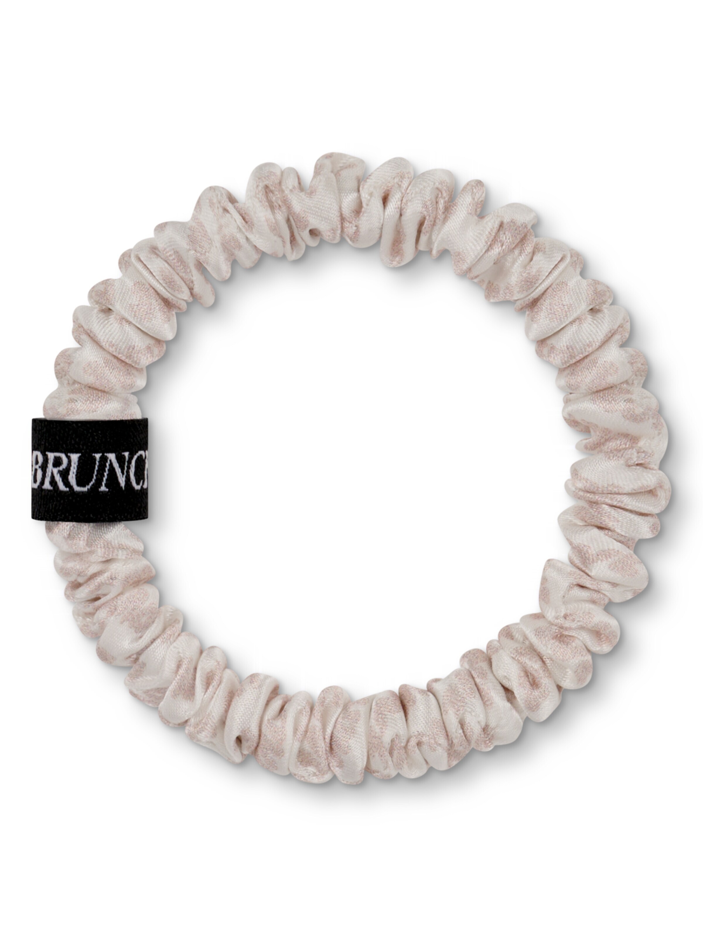 BRUNCHIES® Hair jewelry 'BRUNCHIES® "Love" Seiden Scrunchie aus Maulbeerseide – sanft zu feinem Haar' in 10 x 10 cm in Rose / White, Item view