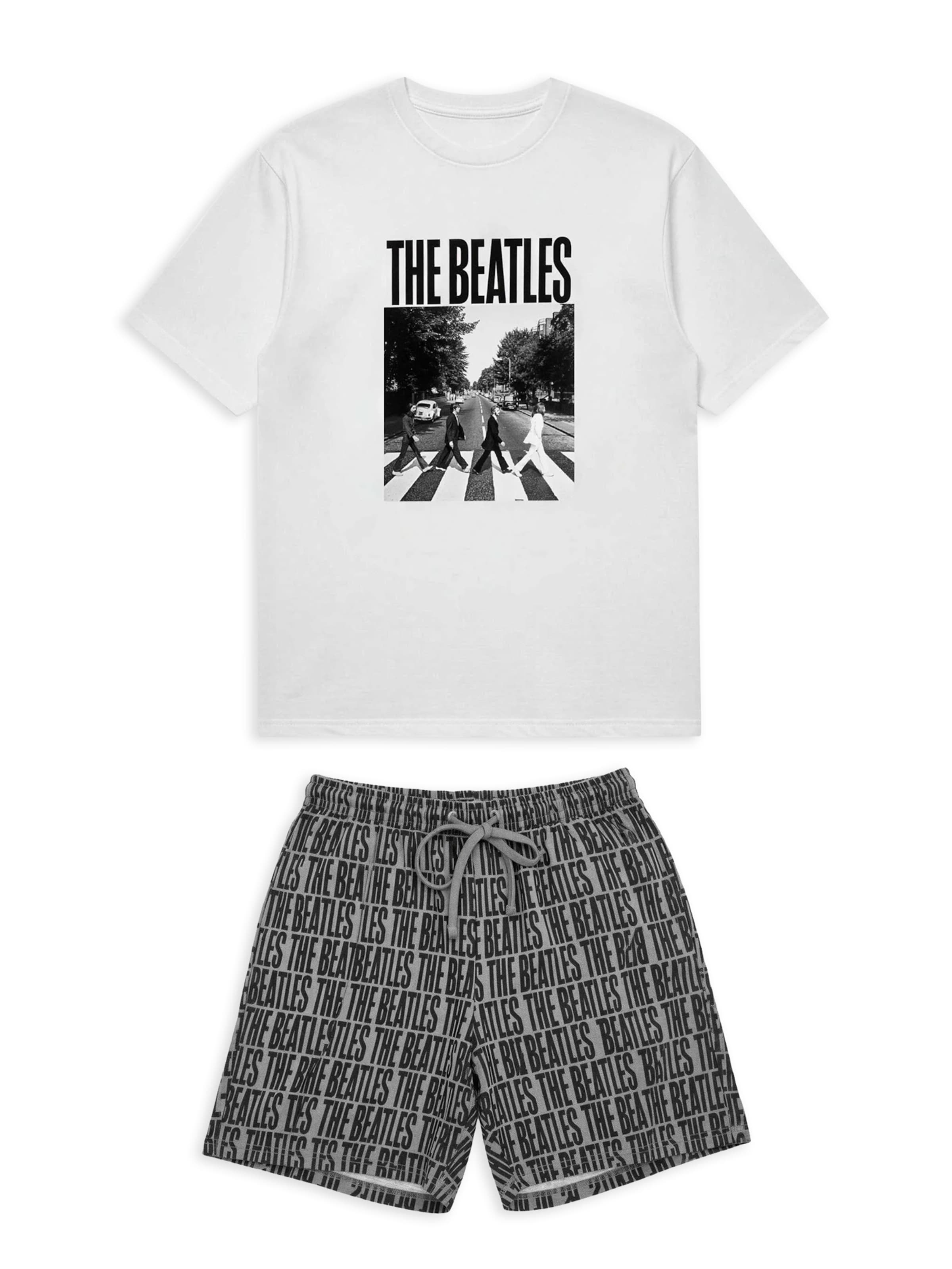 Gisela Pyjama kort in Zwart: voorkant