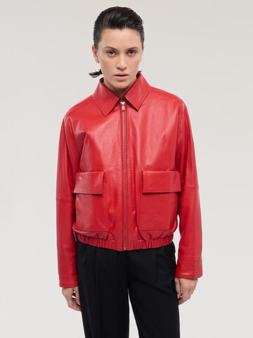 Trussardi - Chaqueta de entretiempo en rojo: frente