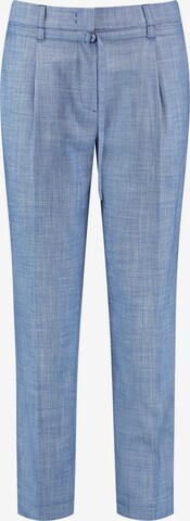 Regular Pantalon à plis GERRY WEBER en bleu : devant