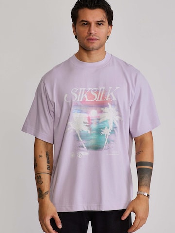 Maglietta 'Graphic' di SikSilk in lilla