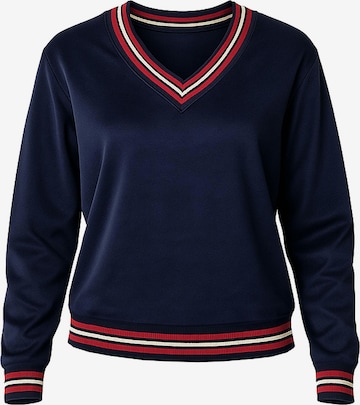 Sweat-shirt '9001' Vivisence en bleu : devant