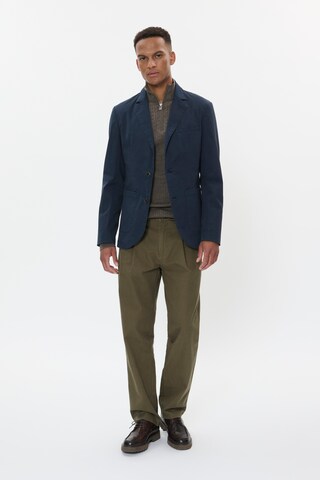 Matinique Regular fit Colbert 'MAGeorge Heritage' in Blauw