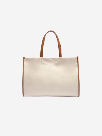 LACOSTEShopper torba 'Lacoste Sac Cabas Heritage Canvas Lacoste Naturel Tan' - bijela boja