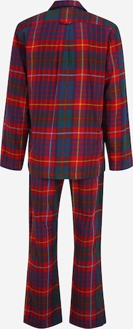 GANT Pyjamas lang 'FLANNEL' i rød