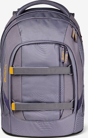 Satch Backpack in Purple: front