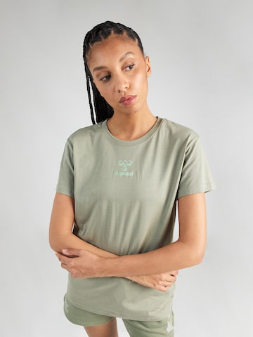Hummel Функциональная футболка 'Active Bee' в Зеленый: спереди