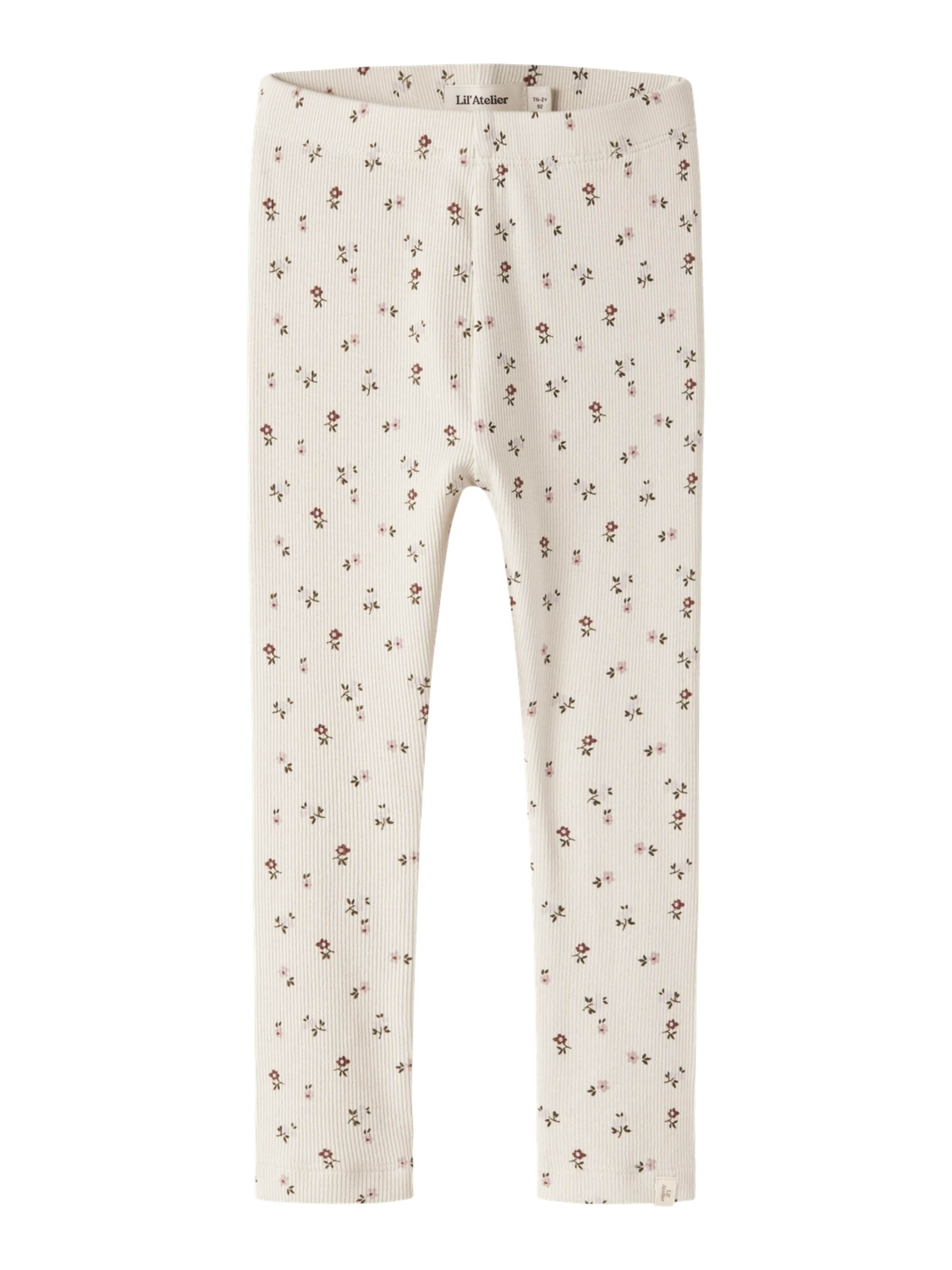 Skinny Leggings 'NMFGago' Lil'Atelier en beige : devant