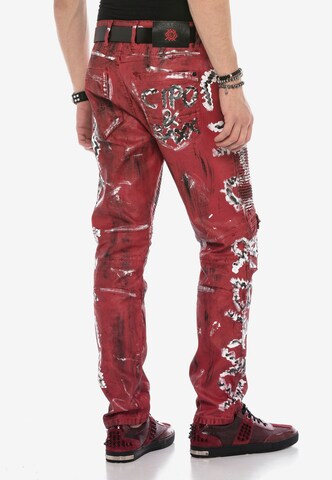 CIPO & BAXX Loosefit Jeans 'CB STRANGE' in Rot