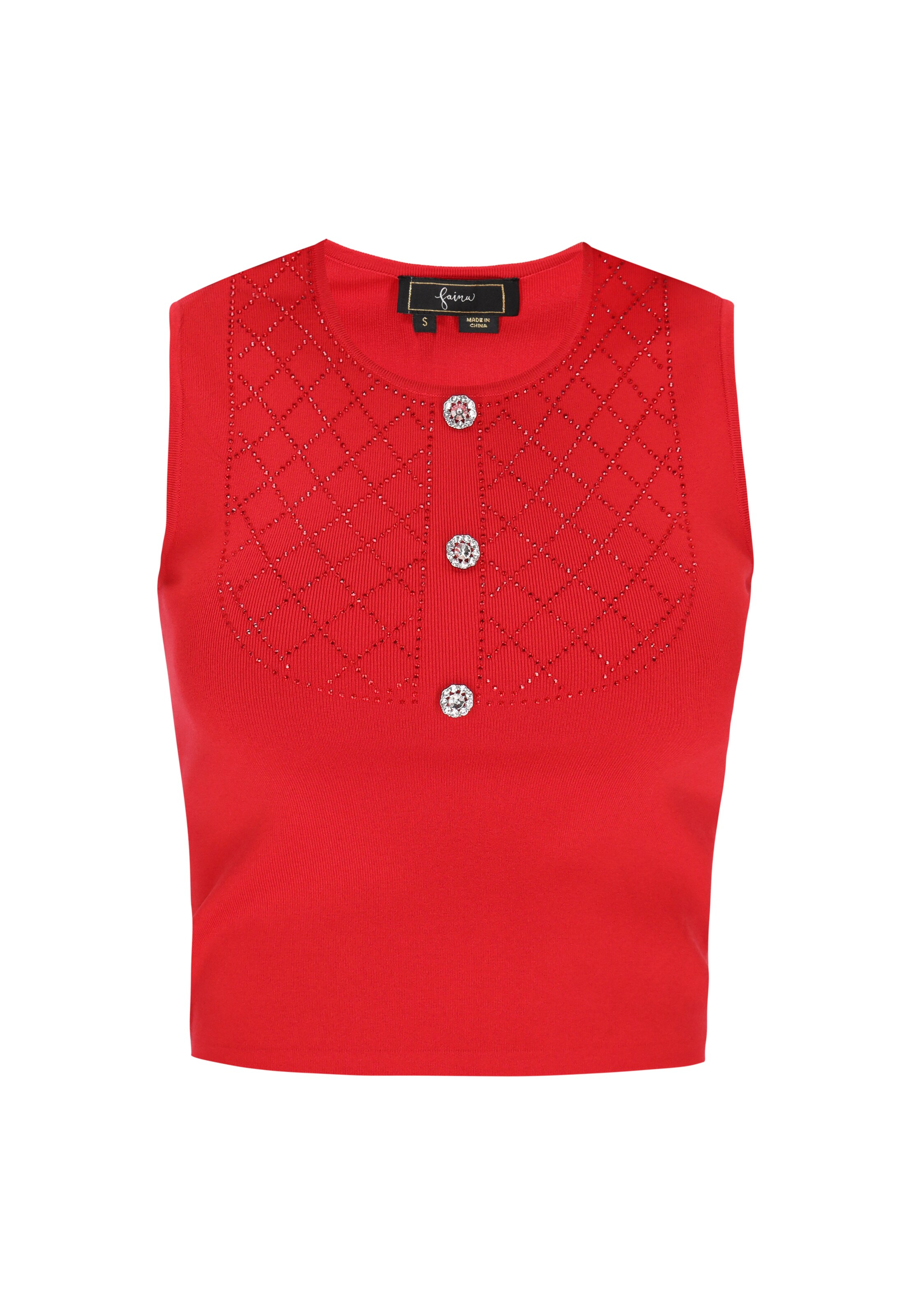 Tops en tricot 'Fashion Look' faina en rouge : devant