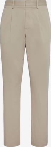 Coupe slim Pantalon à pince Boggi Milano en beige : devant