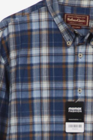 Marlboro Classics Button Up Shirt in XXXL in Blue
