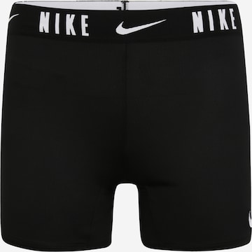 NIKE Skinny Workout Pants 'Trophy' in Black: front