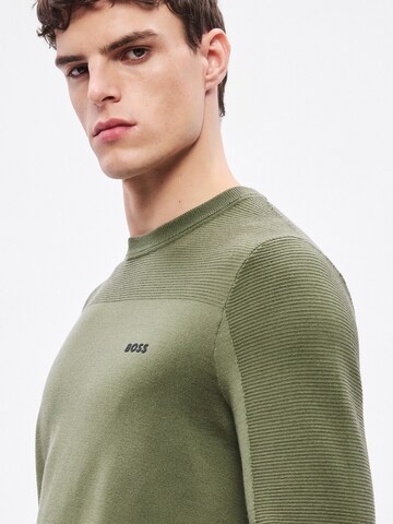 BOSS Πουλόβερ 'Momentum-X' σε πράσινο