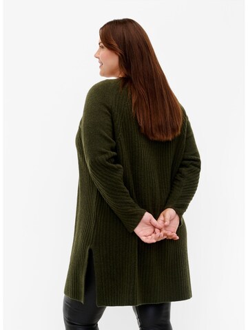 Zizzi Cardigan 'Mcomfy' i grøn