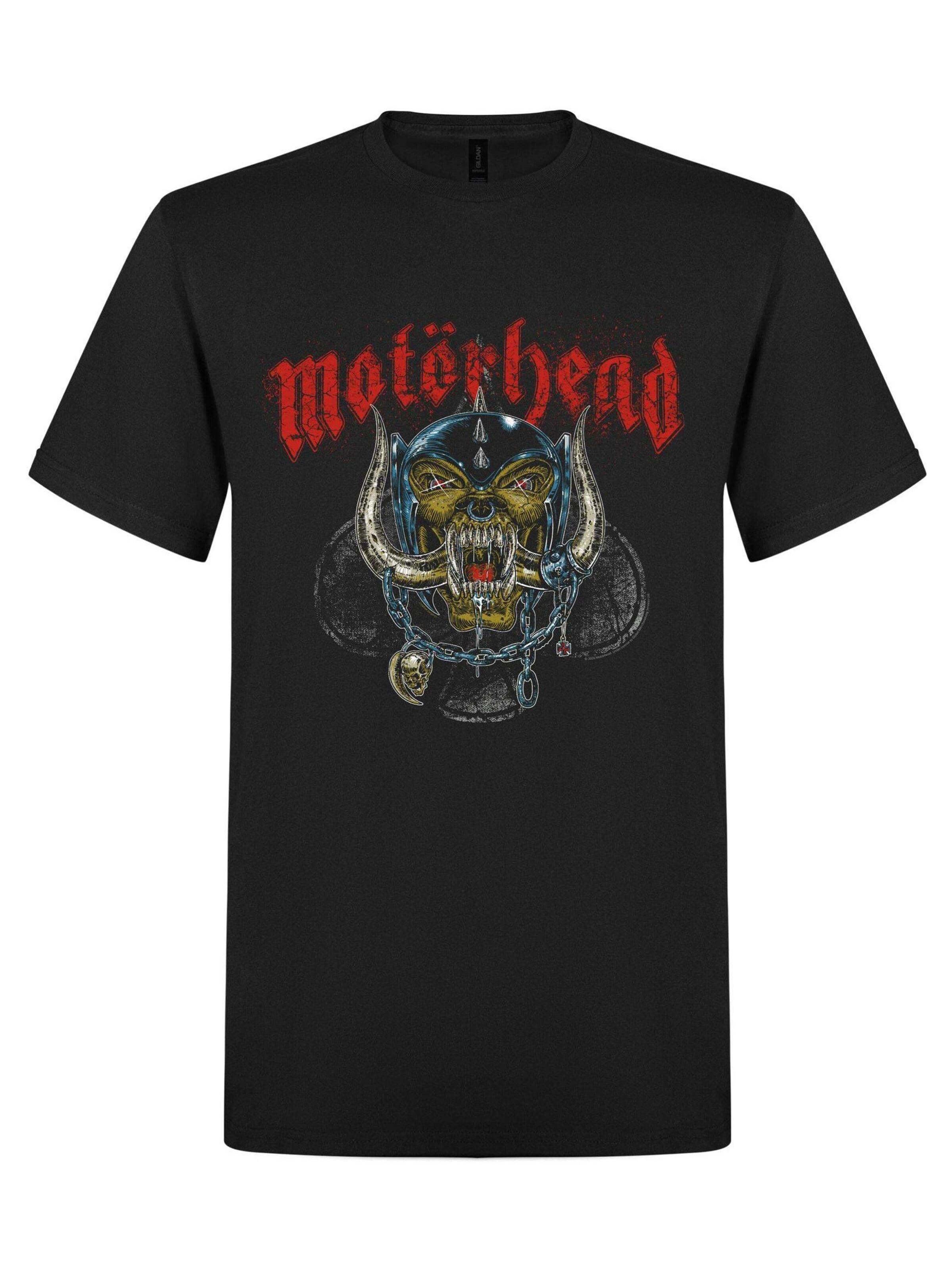 Motörhead Shirt 'Motörhead Colouretched Iron Dog T-Shirt' in Black: front