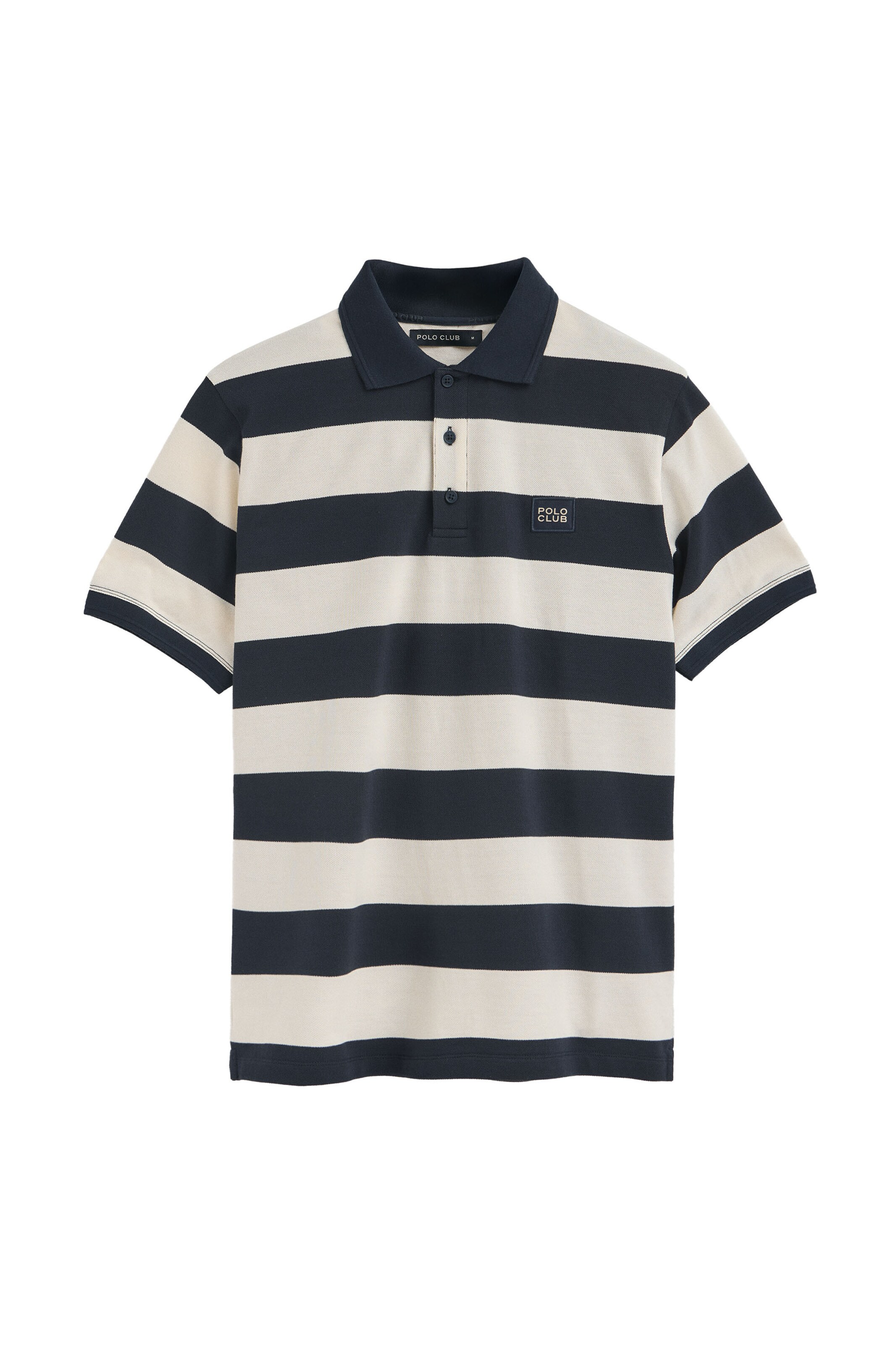 Polo Club Poloshirt in ecru / dunkelgrün, Produktansicht