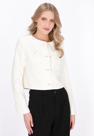 DreiMaster Klassik - Abrigo de entretiempo 'Festive' en blanco: frente