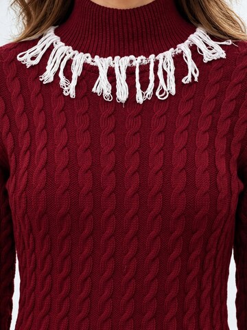 RYVAN Knitted dress 'Strickkleider' in Red