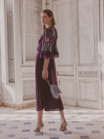 Robe love & roses en violet