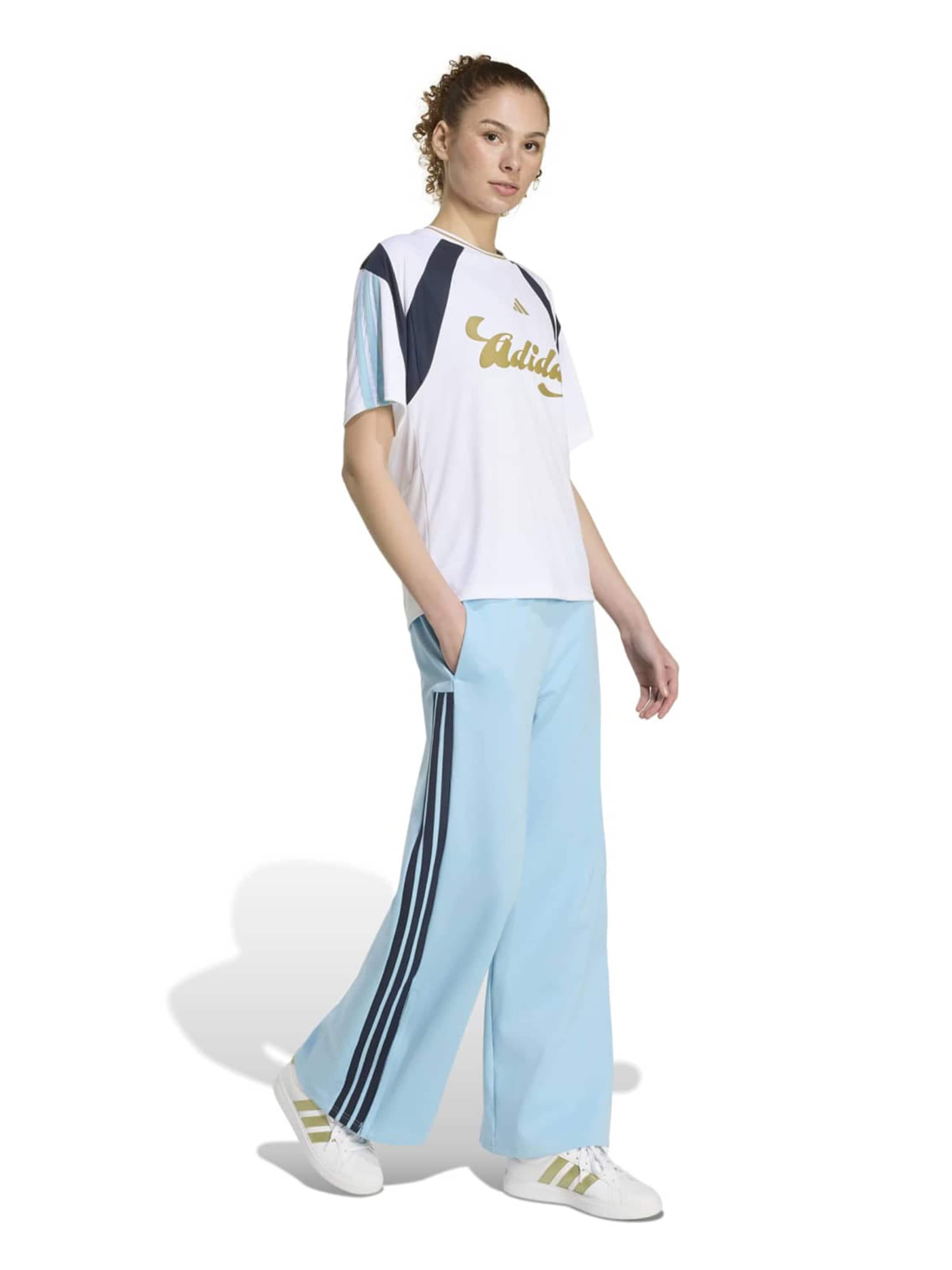 ADIDAS SPORTSWEAR Wide leg Sportbroek 'HER' in Blauw