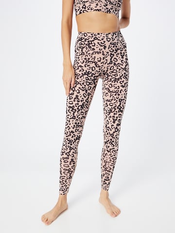 Hey Honey Skinny Workout Pants 'Misty' in Pink: front