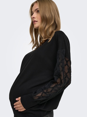 Bluză de molton 'OLMNomi' de la Only Maternity pe negru