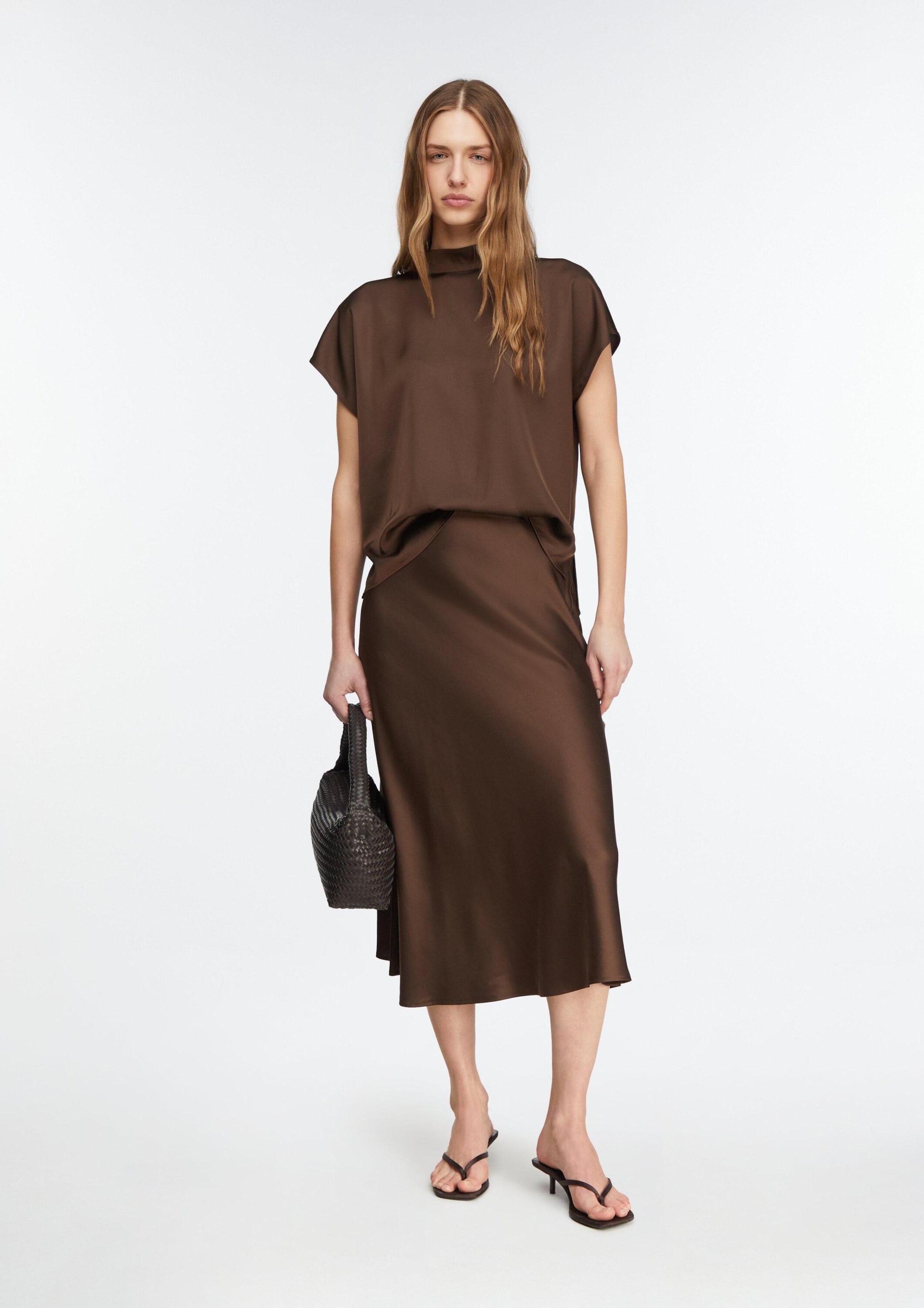 COMMA Blouse in Bruin