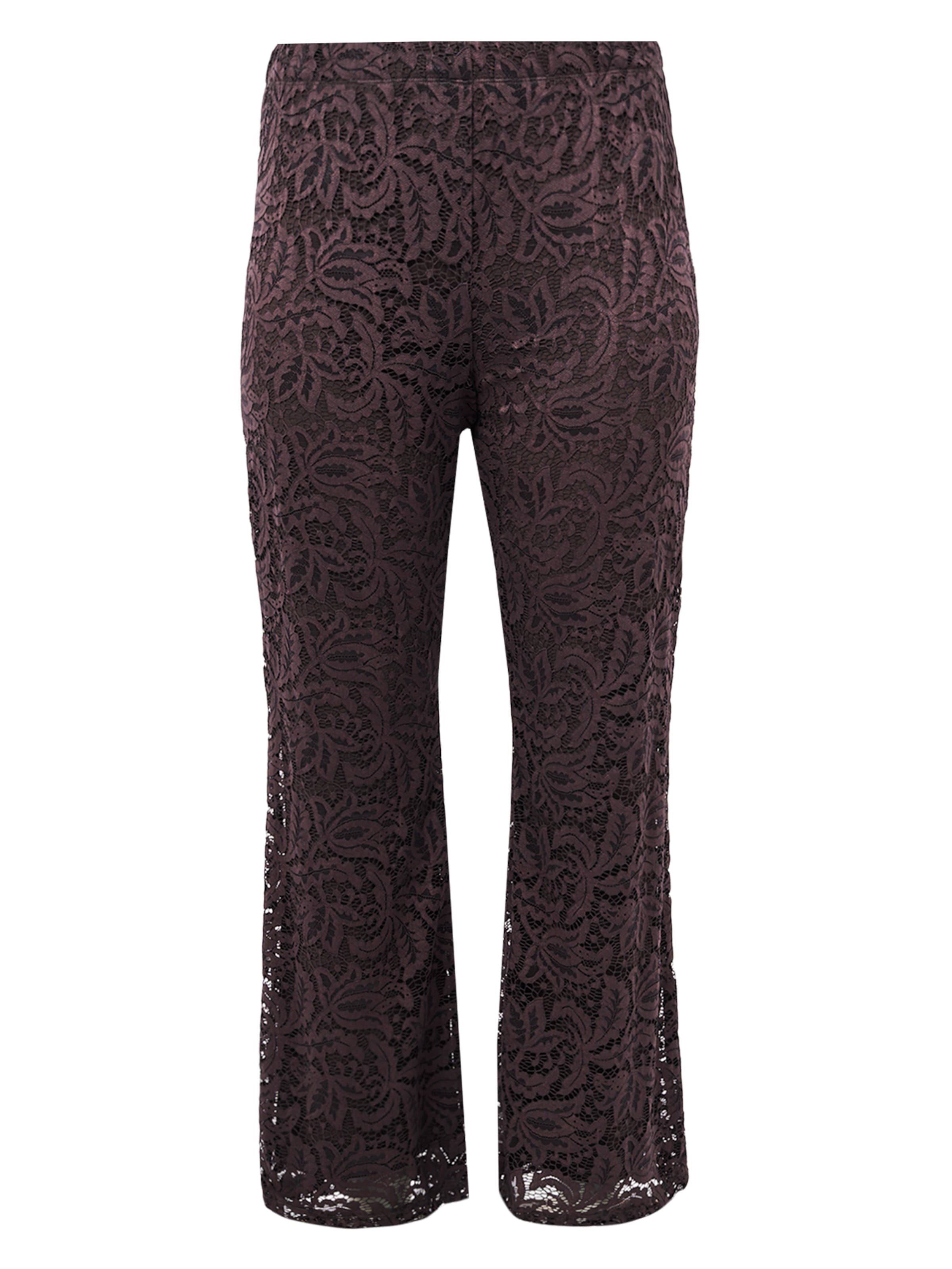 YOEK Bootcut Broek in Bruin: voorkant