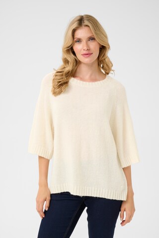 Cream Pullover 'CRBlu' in Weiß: Vorderseite