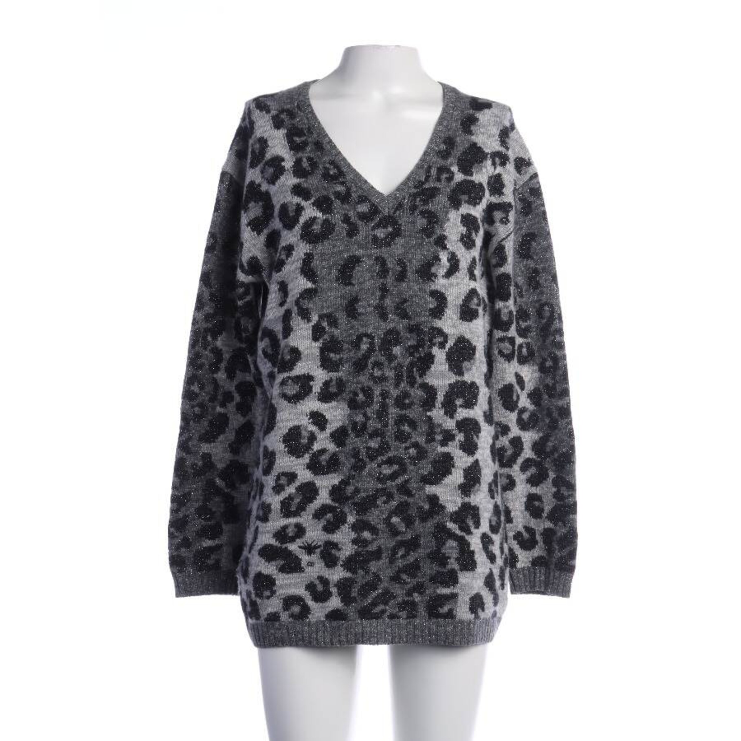 Dior Pullover / Strickjacke XS in Grau: Vorderseite