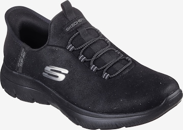 SKECHERS Slip-Ons in Black: front