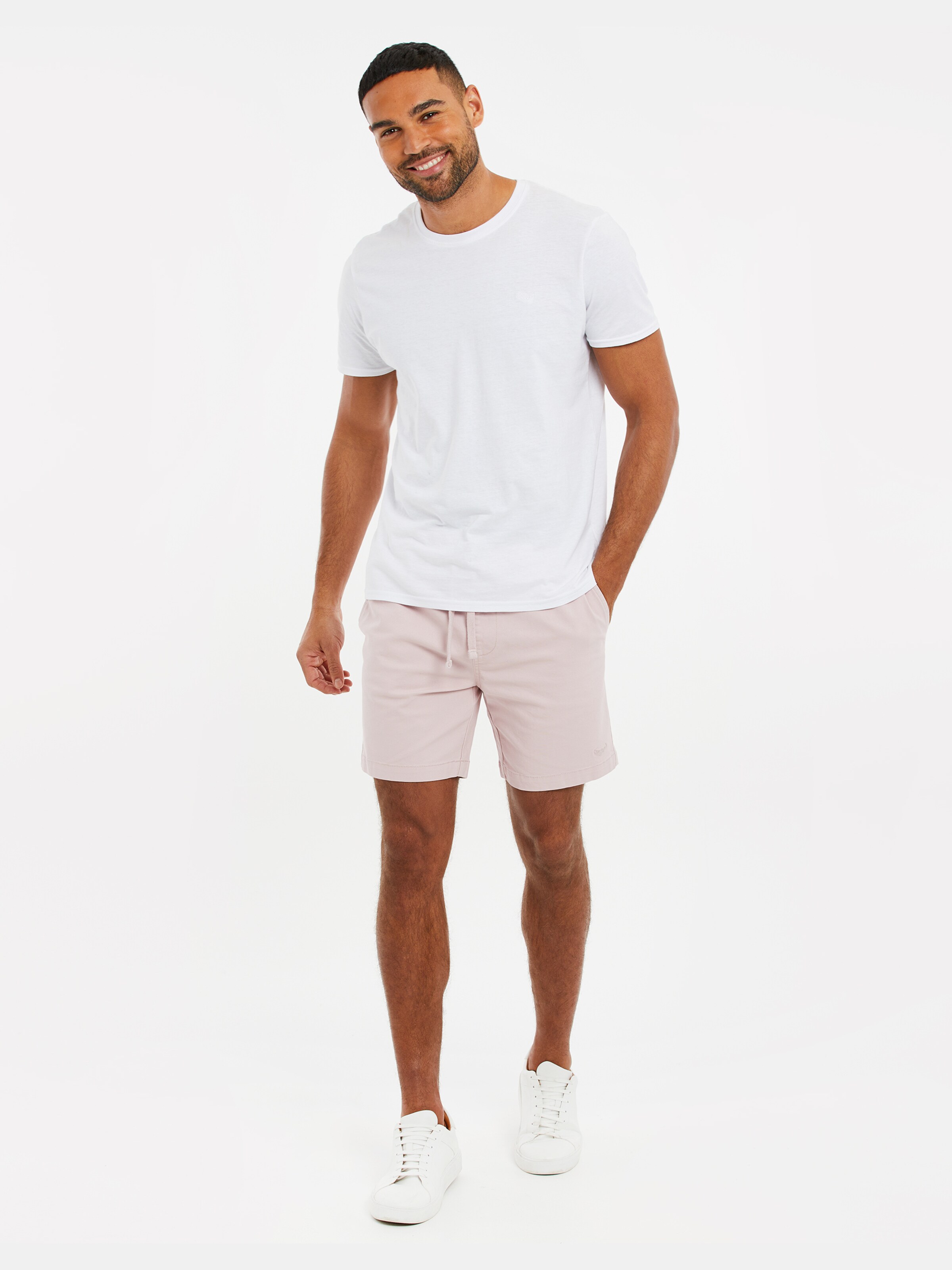 Männer Große Größen Threadbare Shorts 'Mambo' in Pastellpink - LW42276 Männer Große Größen Threadbare Shorts 'Mambo' in Pastellpink - LW42276