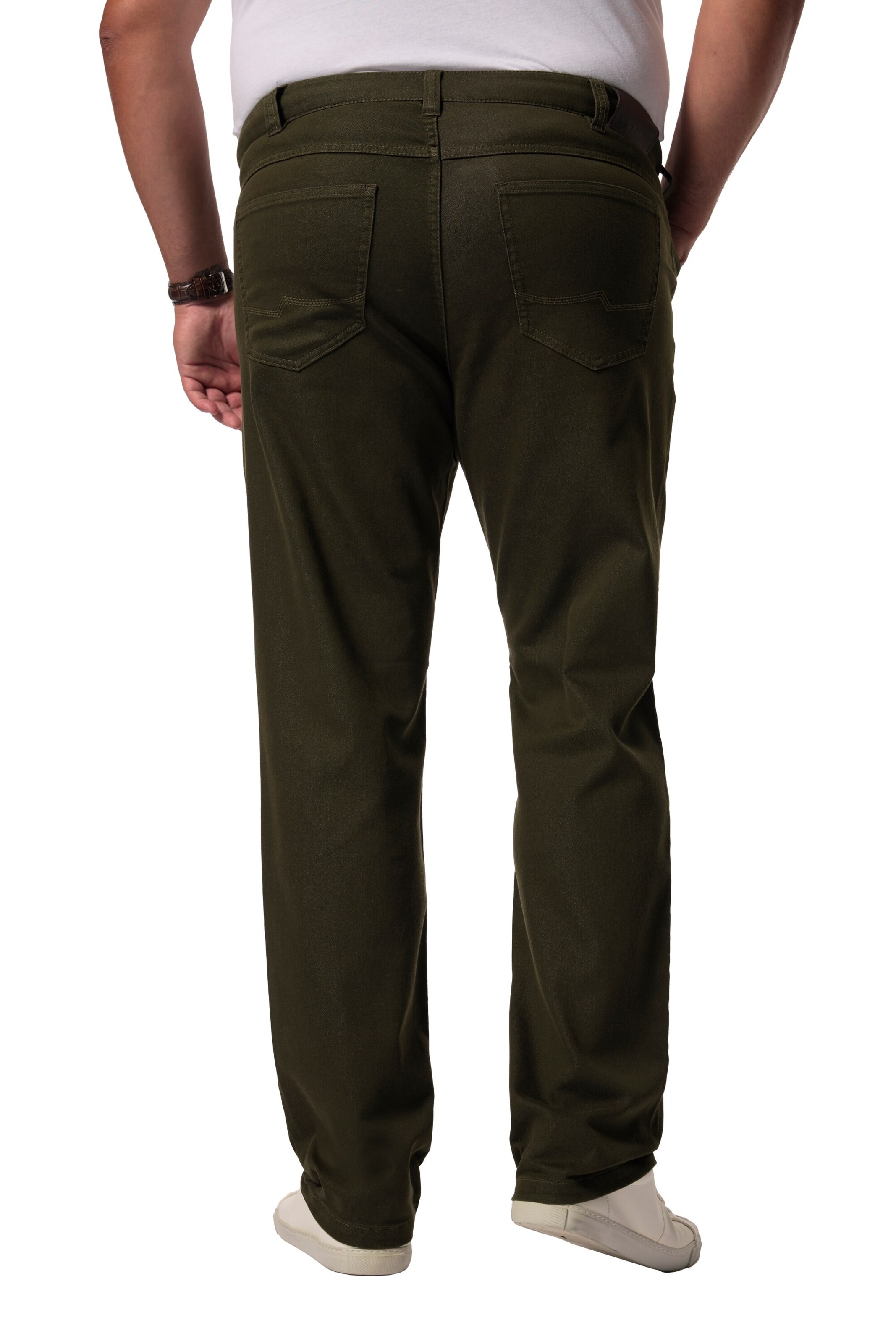 Men Plus Regular Jeans in Groen