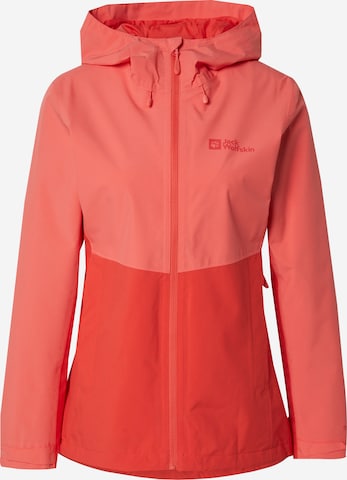 JACK WOLFSKIN Outdoorjacke 'Weiltal' in Orange: Vorderseite