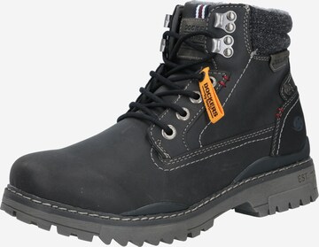 Boots stringati di Dockers by Gerli in nero: frontale