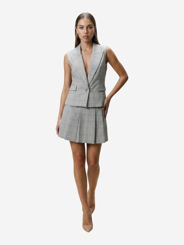 I AM Suit vest 'Gilet check  25993' in Grey