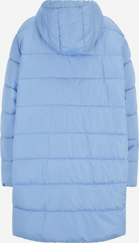 Fransa Curve Płaszcz zimowy 'MABELLE' w kolorze niebieski