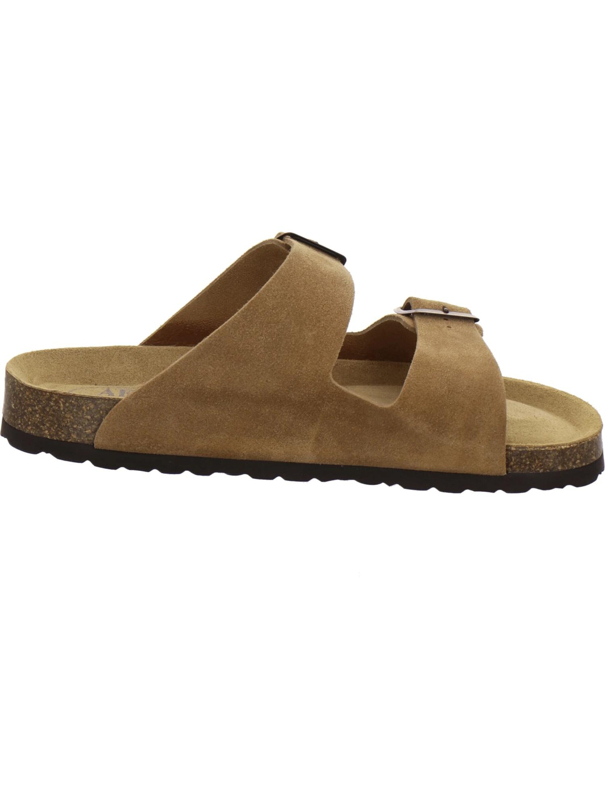 Mule 'Pantoletten Herren Zweischnaller cognac Veloursleder' AFS-Schuhe en marron