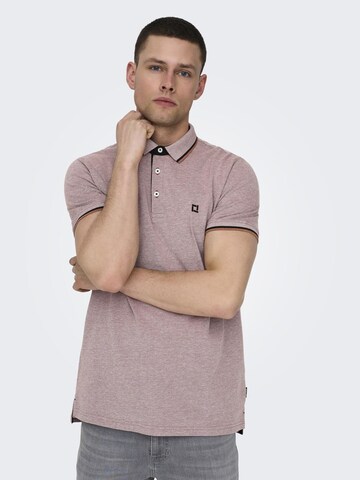 T-Shirt 'Fletcher' Only & Sons en marron